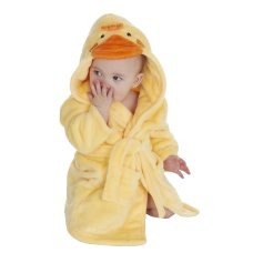 18C631: Baby Novelty Duck Dressing Gown (0-6 Months)